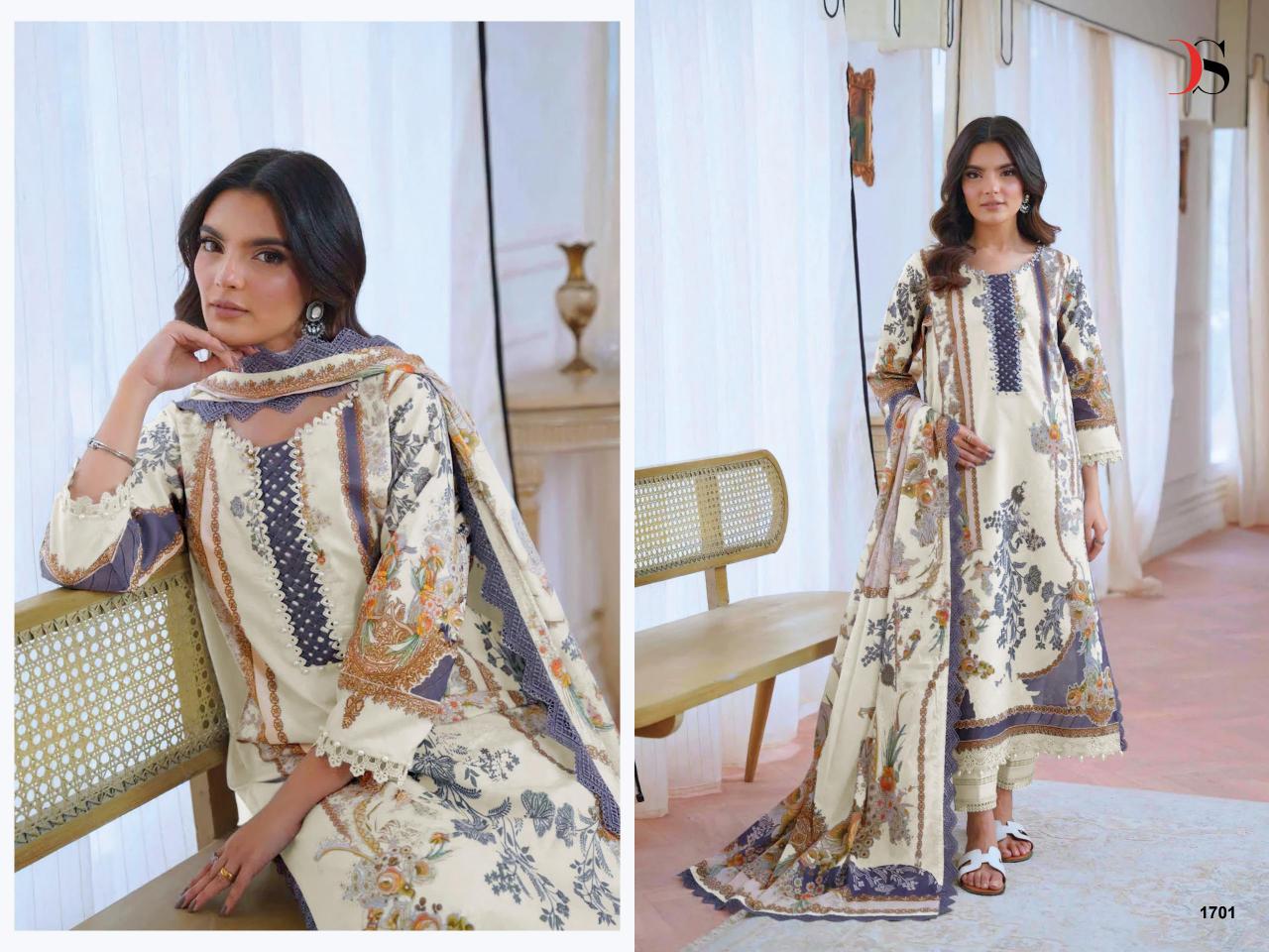 Deepsy Jade Jal Insert Vol 3 catalog Cotton Dupatta pakistani wholesale suits