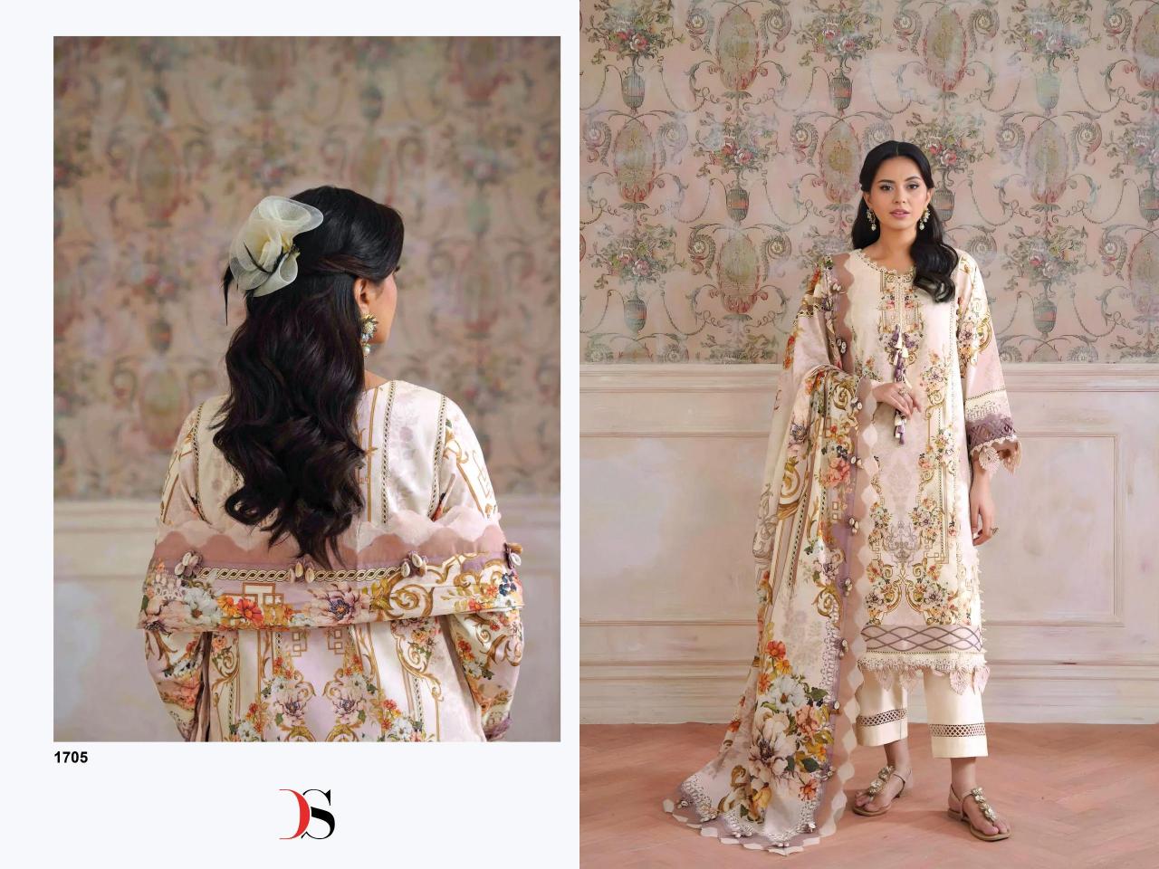 Deepsy Jade Jal Insert Vol 3 catalog Cotton Dupatta pakistani wholesale suits