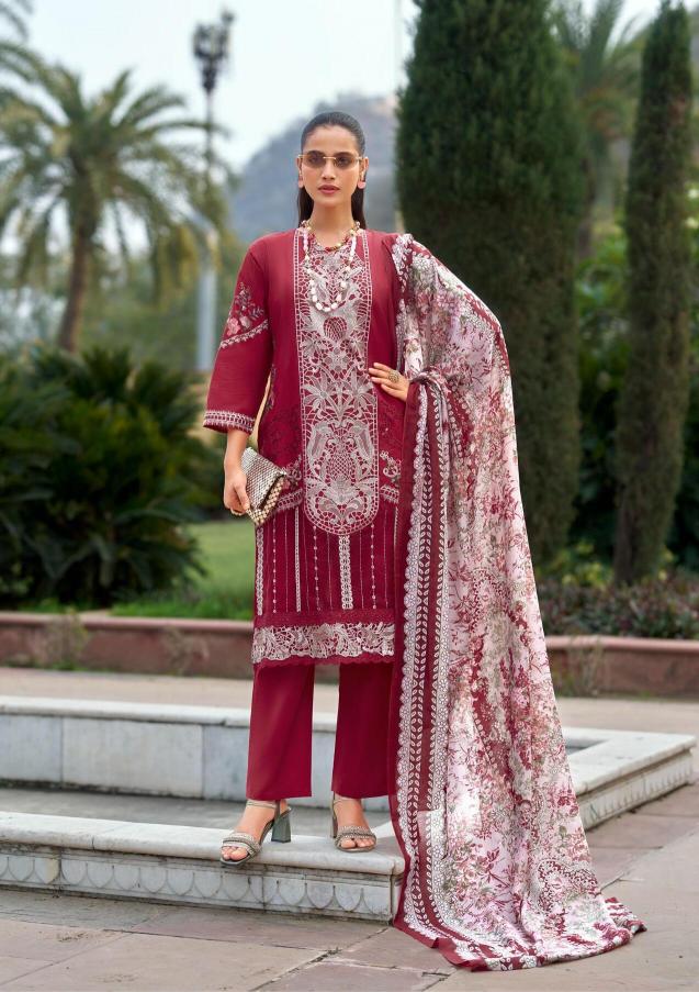 Deepsy Maria B Luxe vol 3 catalog Cotton Duppatta wholesale pakistani suit in surat