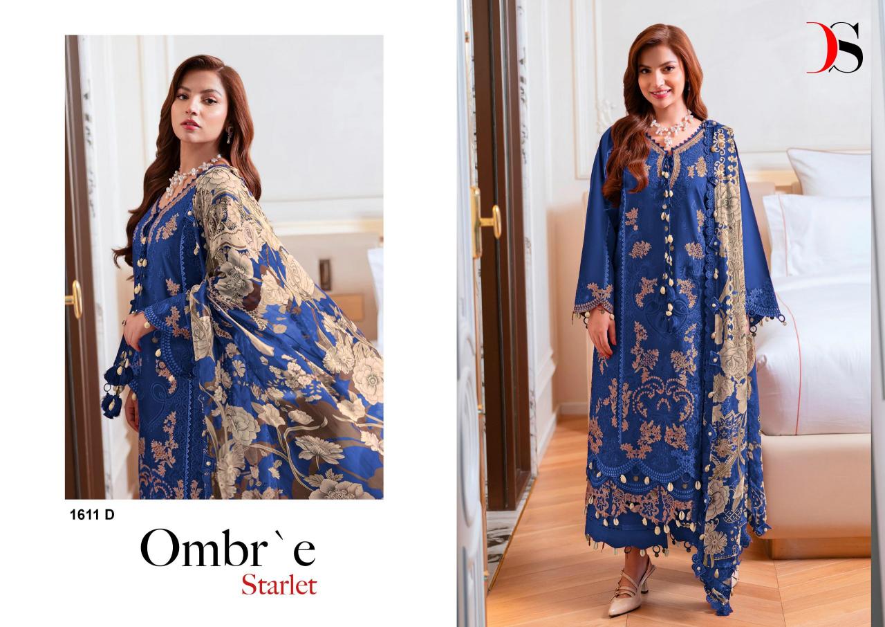 Deepsy Ombre Starlet 1611 catalog Cotton Dupatta wholesale pakistani designer suits in delhi