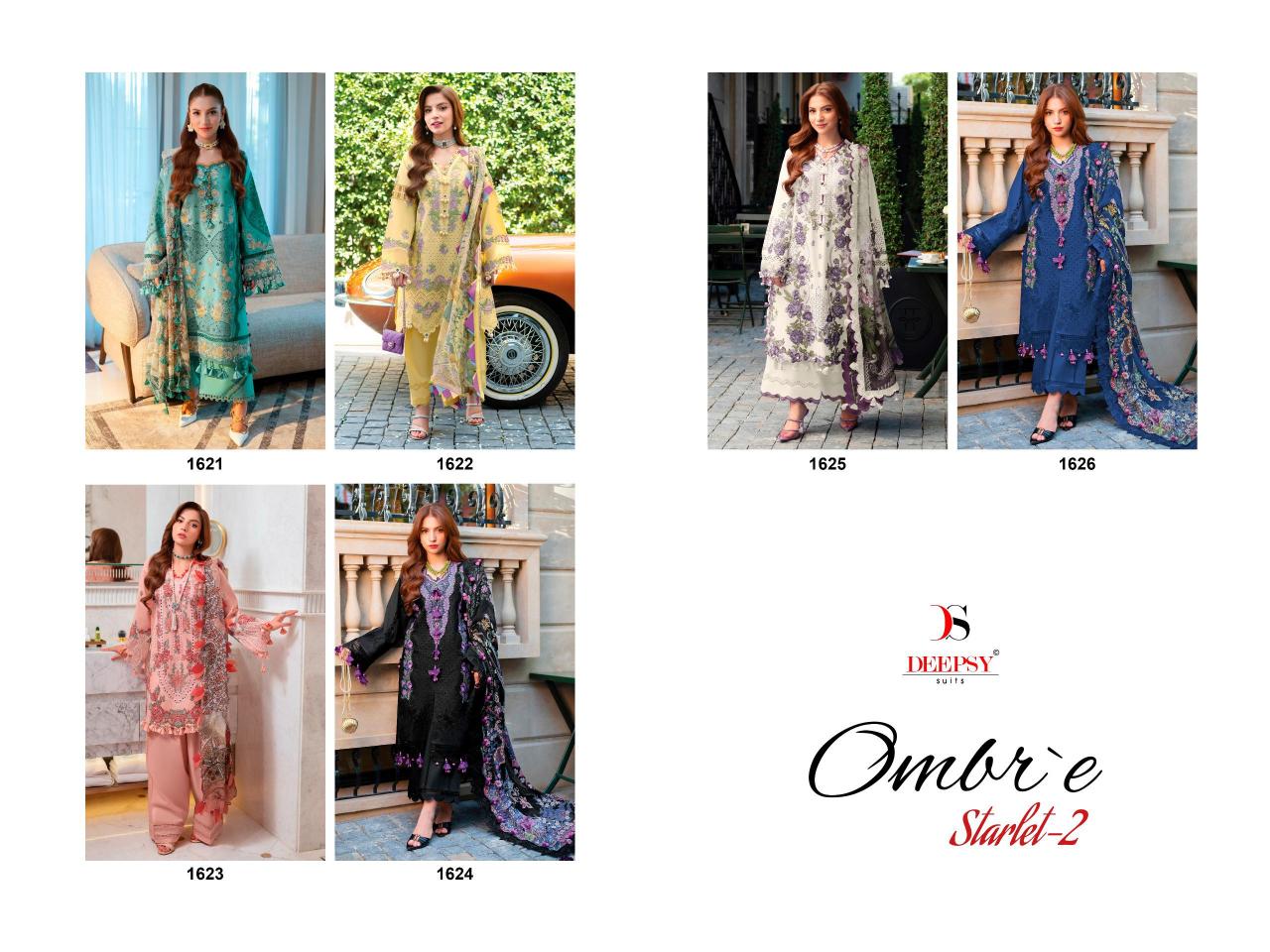 Deepsy Ombre Starlet vol 2 catalog Chiffon Dupatta pakistani designer suits wholesalers in pakistan