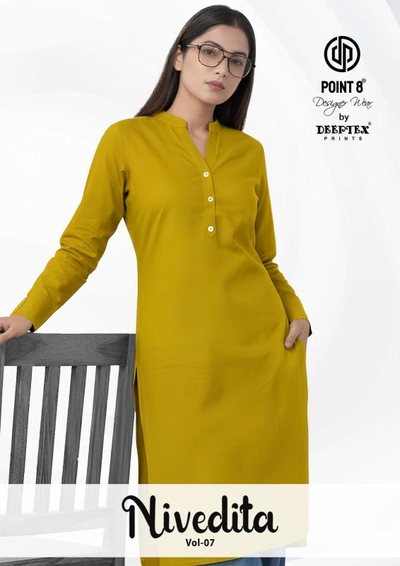 Deeptex Nivedita Vol-7 – Straight Kurtis - Wholesale Catalog