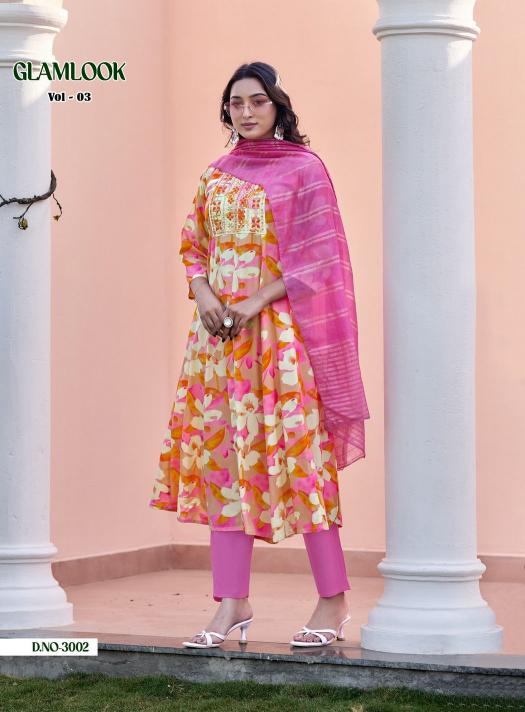 Diya Trends Glamlook vol 3 catalog branded designer kurti wholesale shops in mumbai