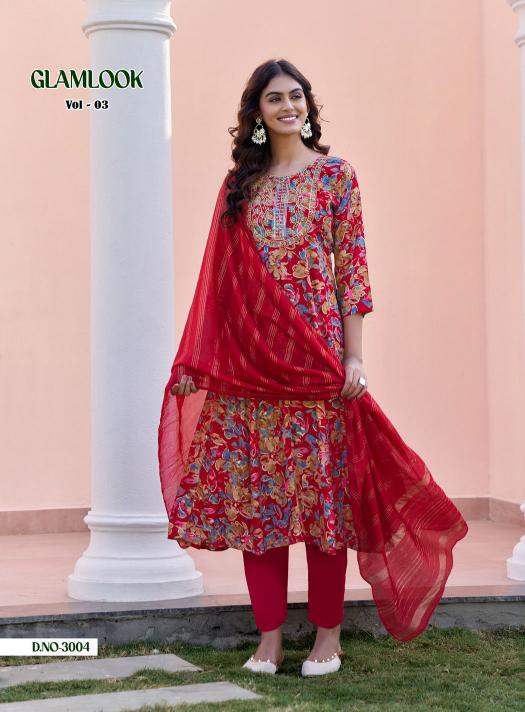 Diya Trends Glamlook vol 3 catalog branded designer kurti wholesale shops in mumbai