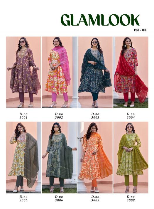 Diya Trends Glamlook vol 3 catalog branded designer kurti wholesale shops in mumbai