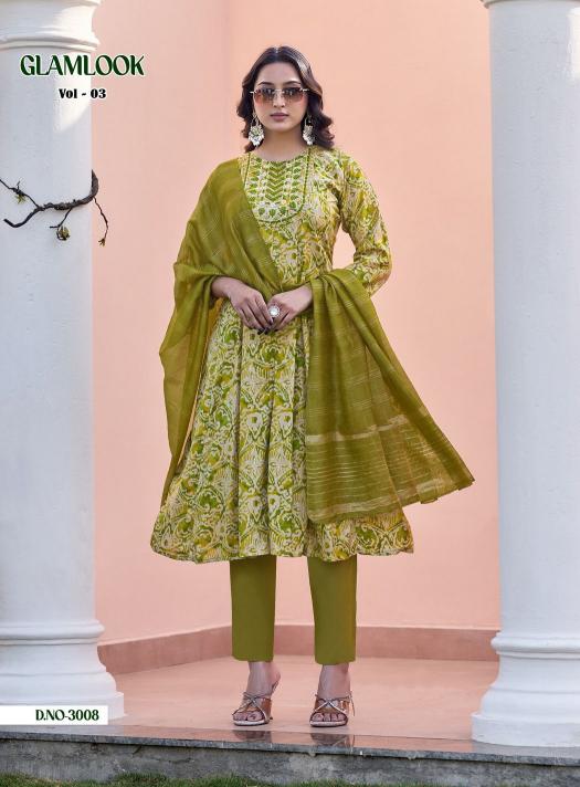 Diya Trends Glamlook vol 3 catalog branded designer kurti wholesale shops in mumbai
