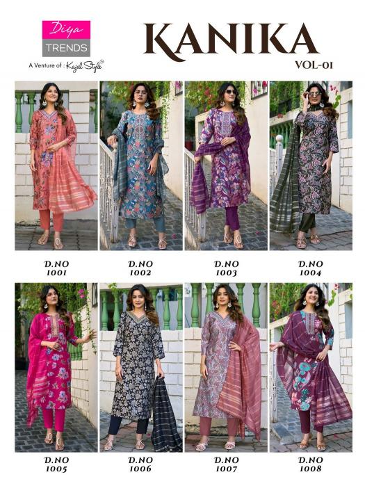 Diya Trends Kanika vol 1 catalog wholesale kurti market in bhubaneswar