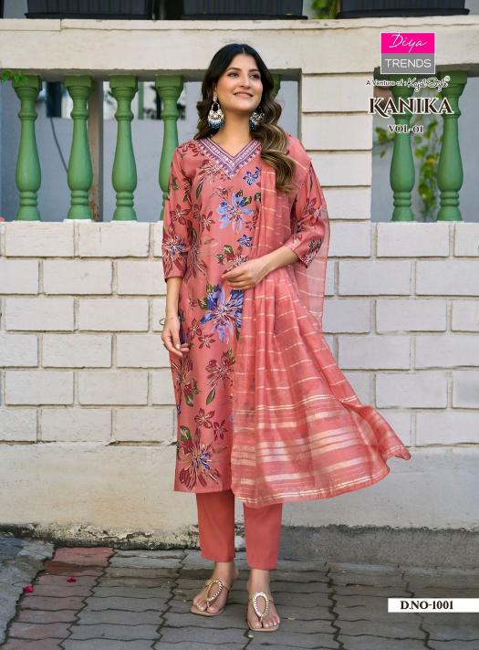 Diya Trends Kanika vol 1 catalog wholesale kurti market in bhubaneswar