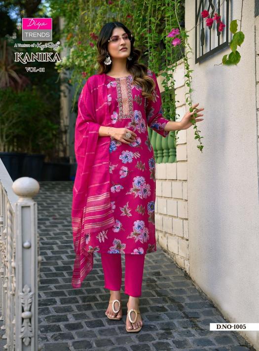 Diya Trends Kanika vol 1 catalog wholesale kurti market in bhubaneswar