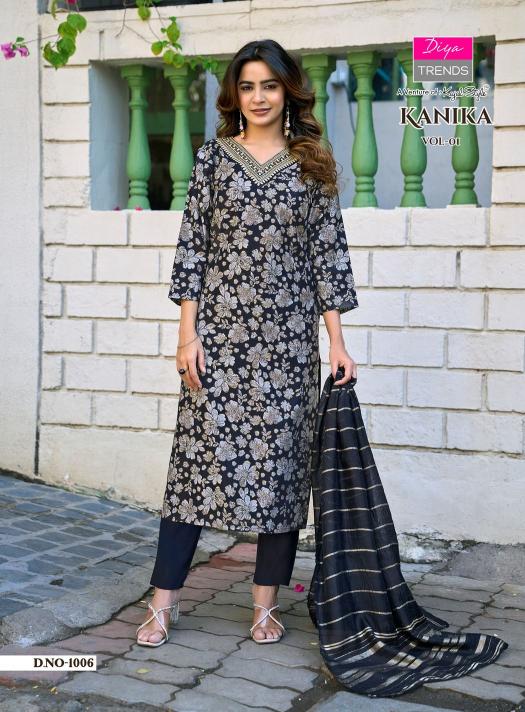 Diya Trends Kanika vol 1 catalog wholesale kurti market in bhubaneswar
