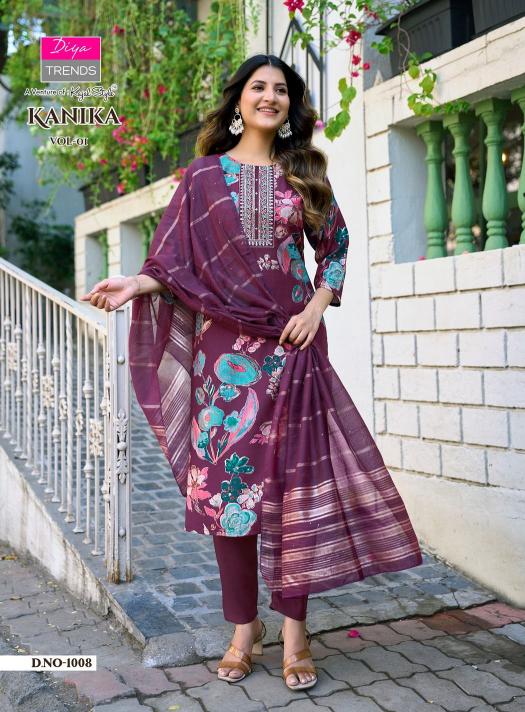 Diya Trends Kanika vol 1 catalog wholesale kurti market in bhubaneswar