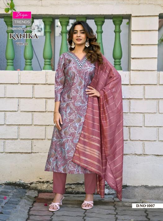 Diya Trends Kanika vol 1 catalog wholesale kurti market in bhubaneswar