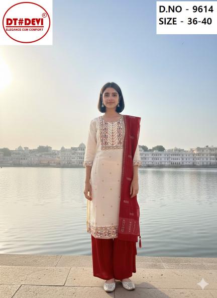 Dt Devi Patron Silk 9614 catalog imported kids wear wholesaler in mumbai