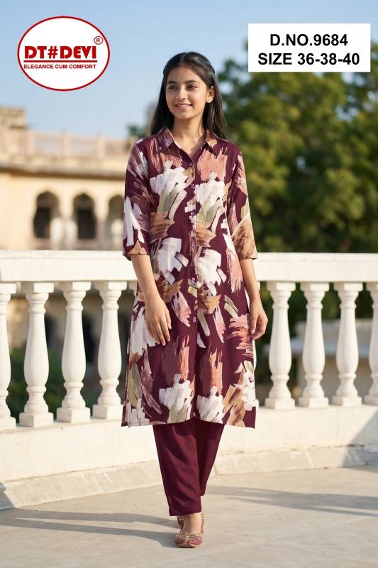 Dt Devi Piyalee vol 3 9684 catalog kids wear wholesalers in tirupur