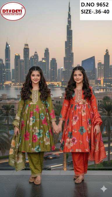 Dt Devi Preksha vol 2 9652 catalog kids wear wholesale in china
