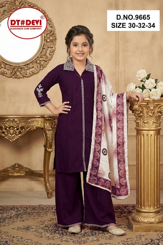 Dt Devi Subbu vol 2 9665 catalog ethnic wear kids wholesale