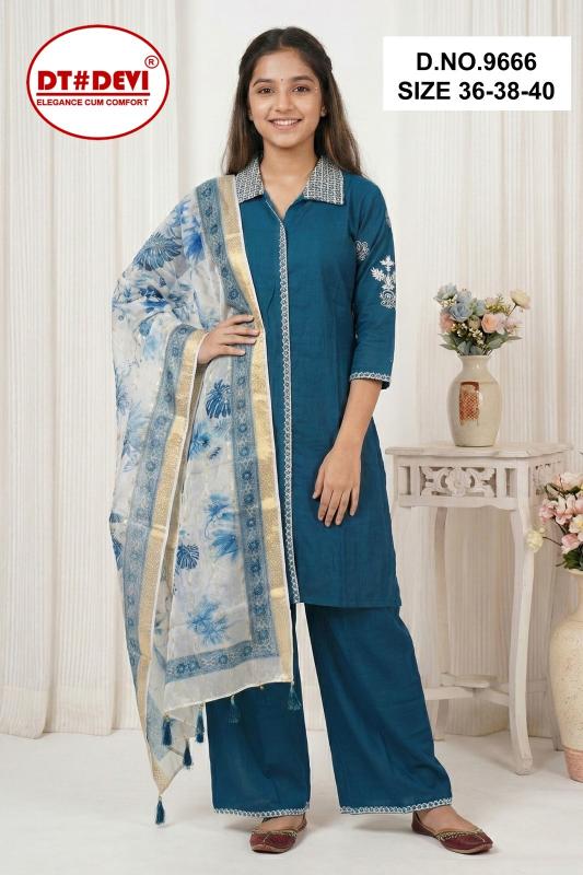 Dt Devi Subhrata vol 2 9666 catalog ethnic wear for kids wholesale