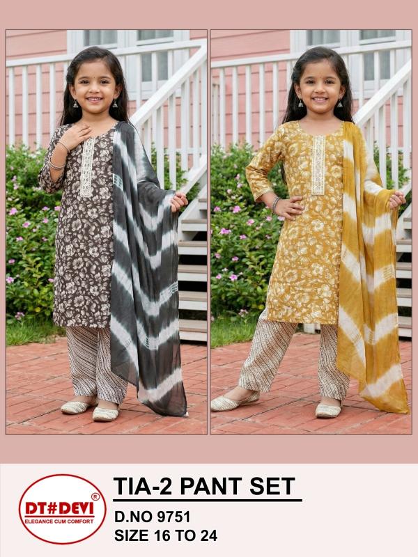 Dt Devi Tia vol 2 9751 catalog kids wear in wholesale