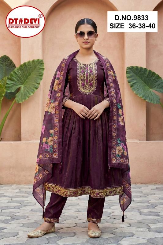 Dt Devi Yamini vol 1 9833 catalog mumbai wholesale market for kids wear