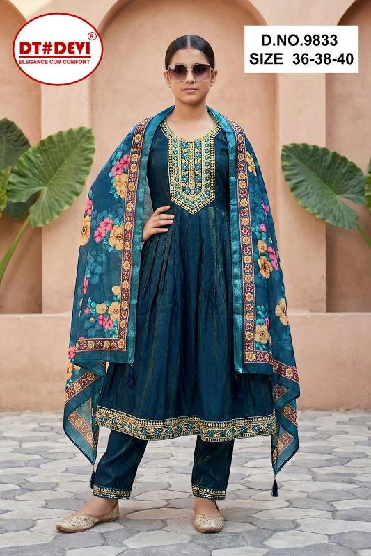 Dt Devi Yamini vol 1 9833 catalog mumbai wholesale market for kids wear