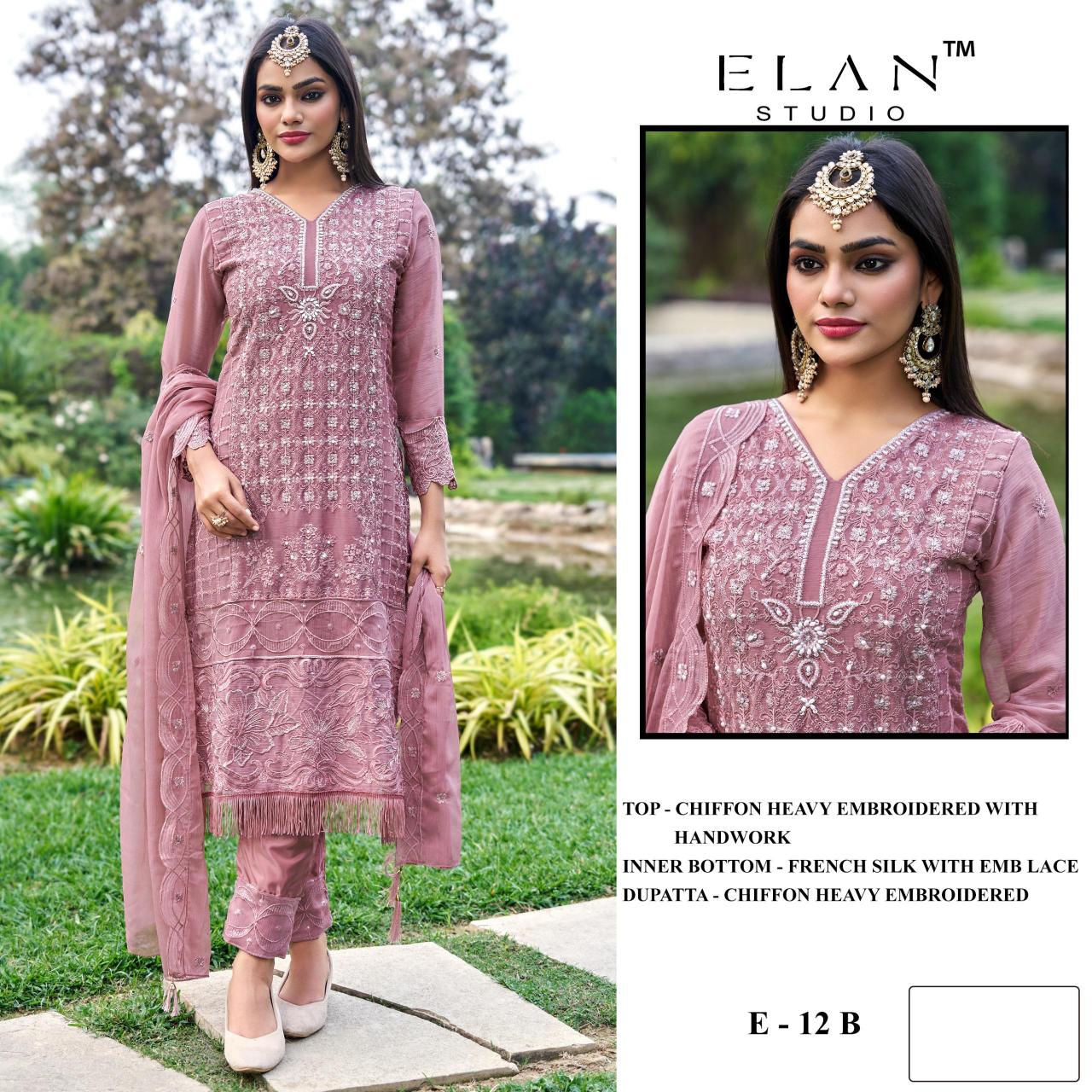 Elan E 12 catalog pakistani suits wholesale in delhi