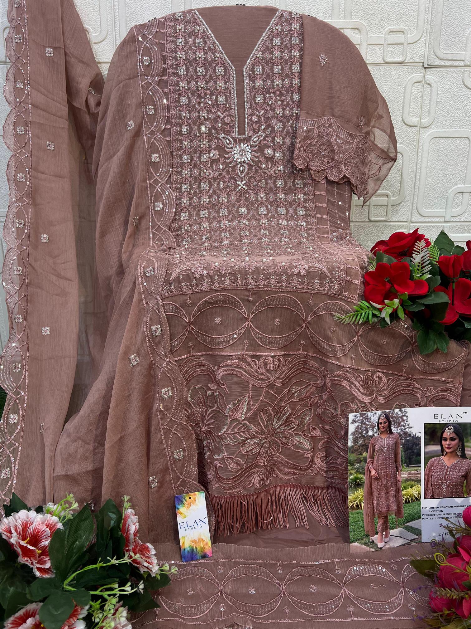Elan E 12 catalog pakistani suits wholesale in delhi