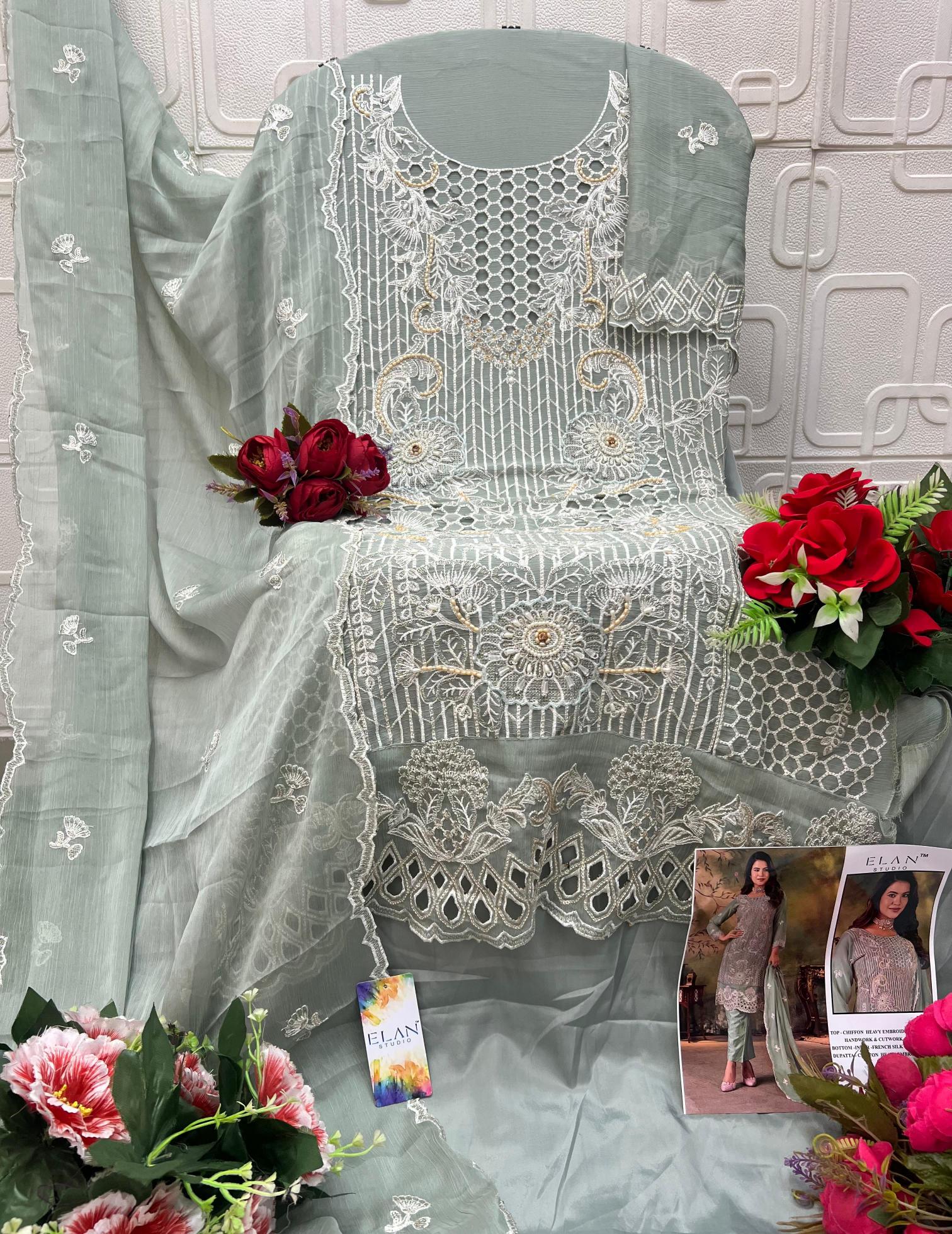 Elan E 14 catalog pakistani suits at wholesale price in delhi