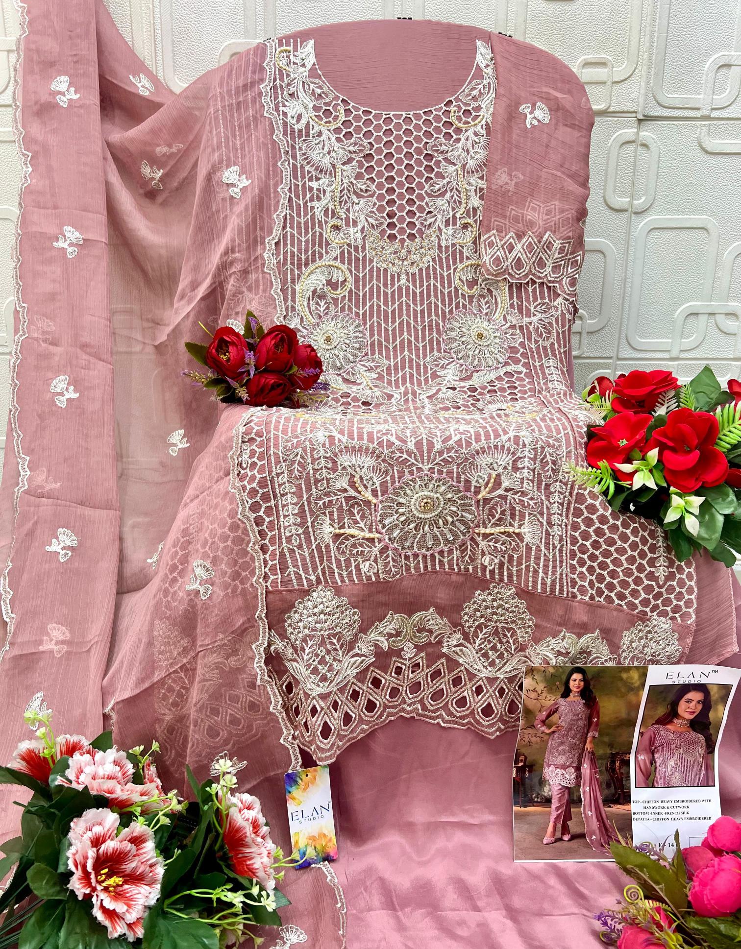 Elan E 14 catalog pakistani suits at wholesale price in delhi