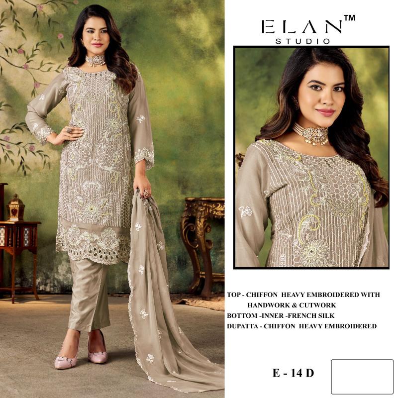 Elan E 14 catalog pakistani suits at wholesale price in delhi