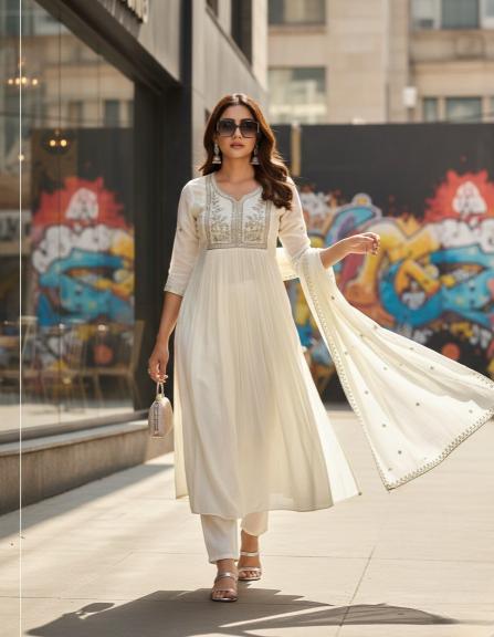 Felocity Chanderi vol 4 catalog wholesale rate kurtis in delhi