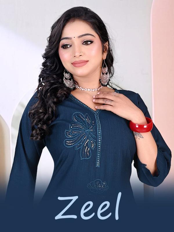 Felocity Zeel catalog prem kurtis wholesale