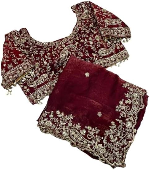 Fendy Sattin sarees e commerce product