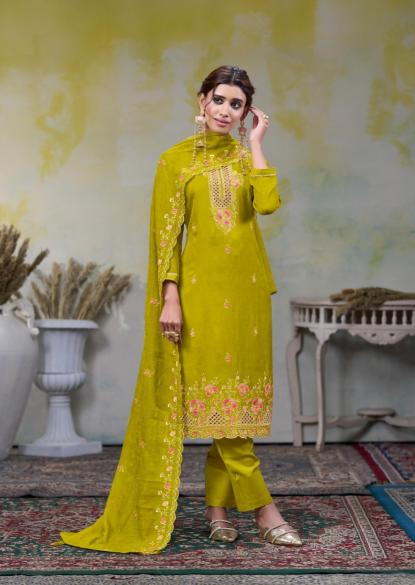 Four Dots Pragya catalog new dress materials in surat wholesale