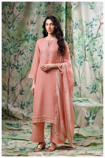 Ganga Diyana 3653 catalog wholesale salwar kameez pakistani