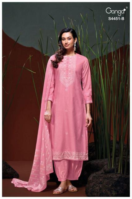 Ganga Felora 4451 catalog salwar kameez wholesale market in ahmedabad 