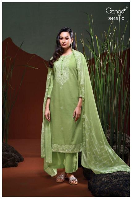 Ganga Felora 4451 catalog salwar kameez wholesale market in ahmedabad 