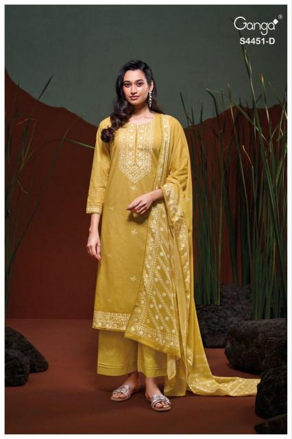 Ganga Felora 4451 catalog salwar kameez wholesale market in ahmedabad 