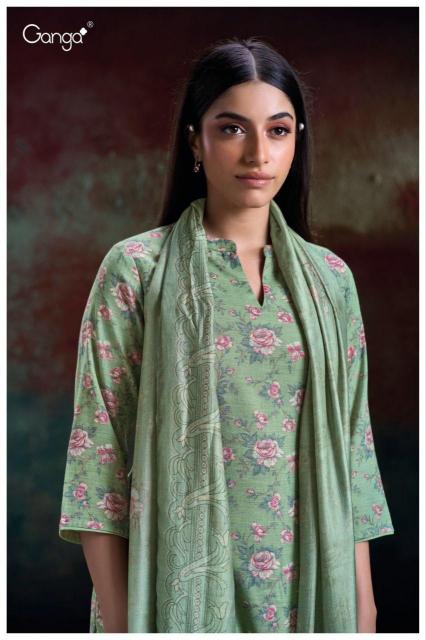 Ganga Hlaing 2869 catalog wholesale unstitched salwar kameez suppliers