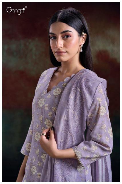 Ganga Hlaing 2869 catalog wholesale unstitched salwar kameez suppliers