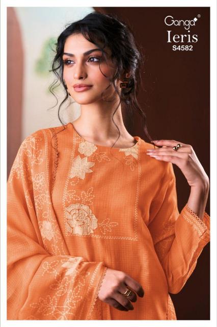 Ganga Ieris 4582 catalog unstitched salwar kameez wholesalers