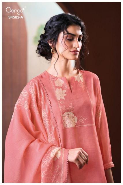 Ganga Ieris 4582 catalog unstitched salwar kameez wholesalers