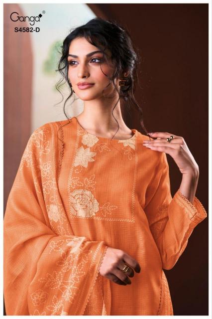 Ganga Ieris 4582 catalog unstitched salwar kameez wholesalers