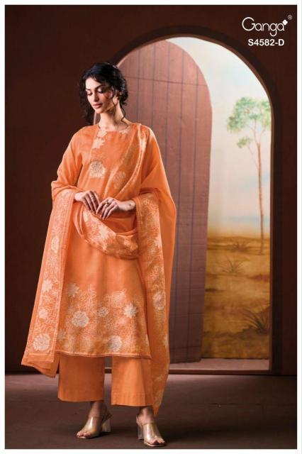 Ganga Ieris 4582 catalog unstitched salwar kameez wholesalers