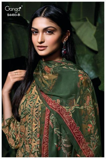 Ganga Jasira 4493 salwar kameez catalogue wholesale surat