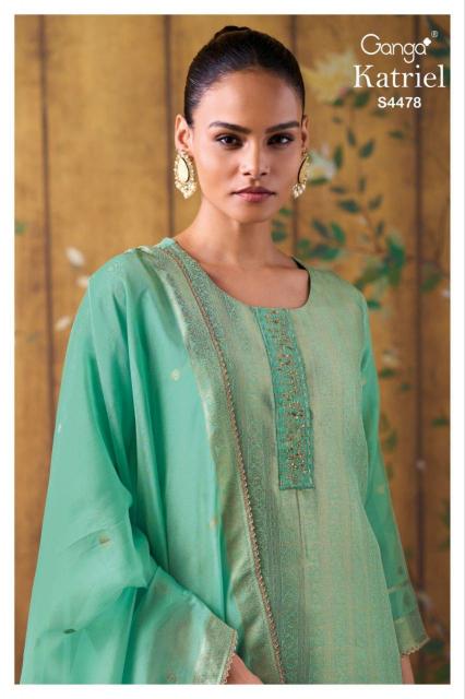 Ganga Katriel 4478 catalog salwar kameez material wholesale