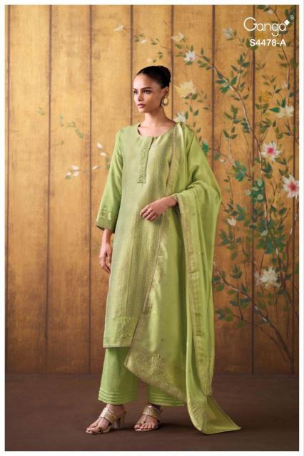Ganga Katriel 4478 catalog salwar kameez material wholesale
