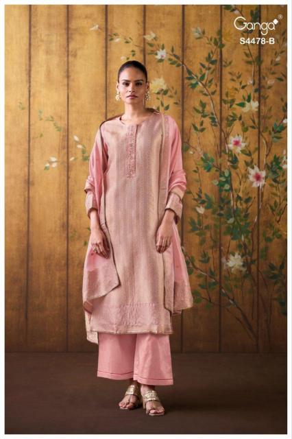 Ganga Katriel 4478 catalog salwar kameez material wholesale