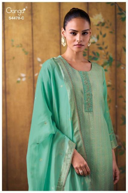 Ganga Katriel 4478 catalog salwar kameez material wholesale