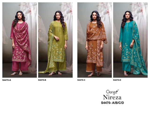 Ganga Nireza 4470 catalog salwar kameez wholesale market in kolkata