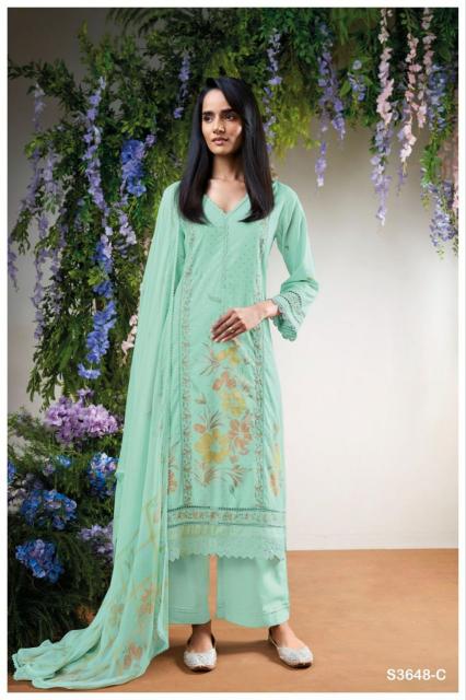 Ganga Nyomi 3648 catalog indian salwar kameez wholesale